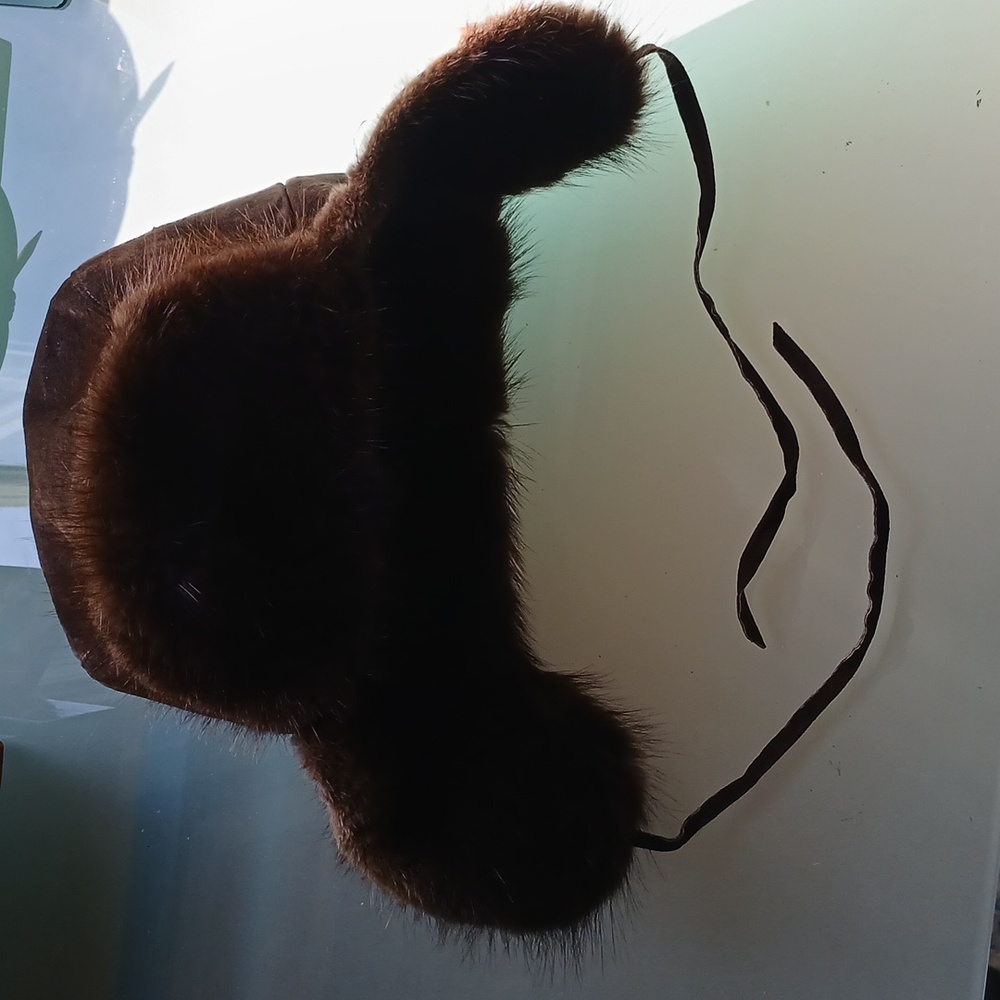 Trapper Fur and Suede Hat